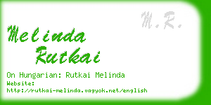 melinda rutkai business card